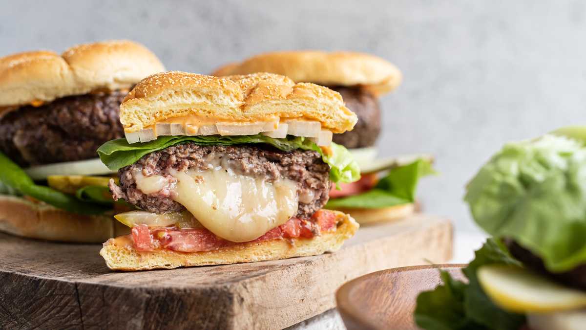 Provolone Juicy Lucy
